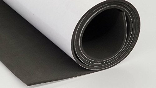 Sponge Neoprene Foam Rubber Sheets and Strips with Adhesive Backing Soft/Medium Hardness- Cut to Multiple Dimensions and Lengths - DIY, Gaskets, Cosplay, Costume, Crafts - size: 1/8" thick 12" wide x54" long, style: 1/8" Thick