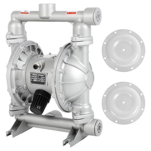 Air Diaphragm Pump 1-1/2" Outlet Chemical Transfer Pump Industrial - color: Silver, size: 1-1/2 inch