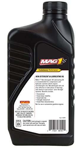 Mag 1 68761 Non-Detergent 30 Lubricating Oil - 1 Quart (Pack of 6)