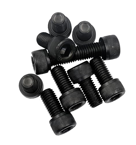 10pcs M10 x 35mm Black Socket Cap Bolts Screws 12.9 Grade Alloy Steel - size: 10pcs M10 x 35mm