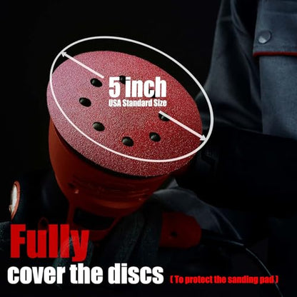 320 Grit Sandpaper, Sanding Disc 5 Inch 8 Hole Hook and Loop, 100 Pcs - style: 320 grit 100 Pcs