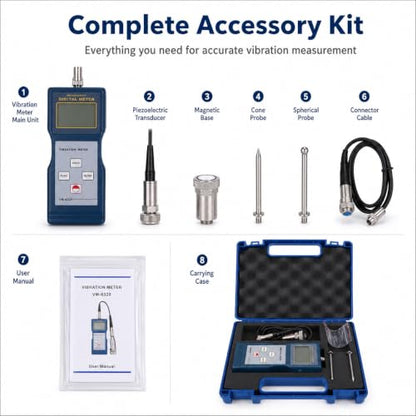 Digital Vibration Meter VM-6320 Vibration Analysis Meter Mechanical Vibration Meters