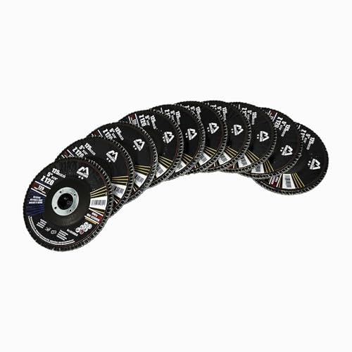 Merryland 10 Pack 120 Grit Flap Disc 5 inch Metal T29 Flap Wheel - style: Z120 10PCS