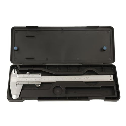HDLNKAK Vernier Caliper 6 Inch/150mm, Fractional Calipers 1/128 Inch - color: Silver-White