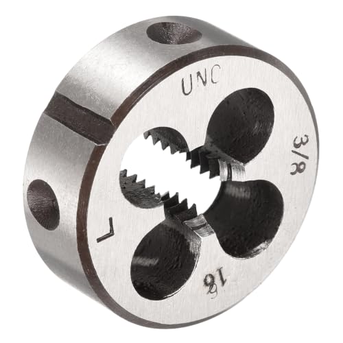 3/8"-16 UNC Round Threading Die Left Hand Alloy Steel - size: 3/8"-16 UNC