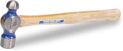 Vaughan 157-30 TC224 Hickory Handle Ball Pein Hammer, 24-Ounce Head