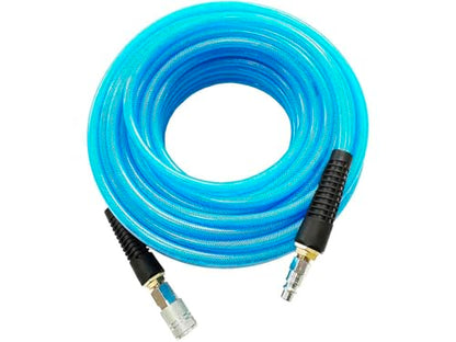 SANFU Polyurethane(PU) Reinforced 3/8”ID x 100ft, Air Hose, Blue(100’) - color: Blue, size: 100FT