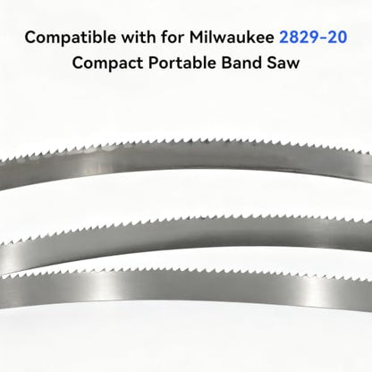 44-7/8 inch Portable Bandsaw Blades 8/12 TPI, Replacement for DeWalt, Milwaukee Portable Band Saw Blades, 44-7/8" x 1/2" x .020" 8/12 TPI, 3-Pack - size: 44-7/8" x 1/2" x .020", 8/12 TPI, 3-Pack