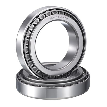2 Pack JLM104948/10 Tapered Roller Bearing Cone and Cup Set - size: JLM104948/JLM104910