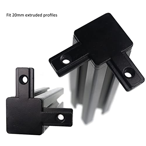 8Pcs 2020 Aluminum Extrusion Hardware Accessories Corner Brackets - style: 8Pcs Tri Bracket with Screw