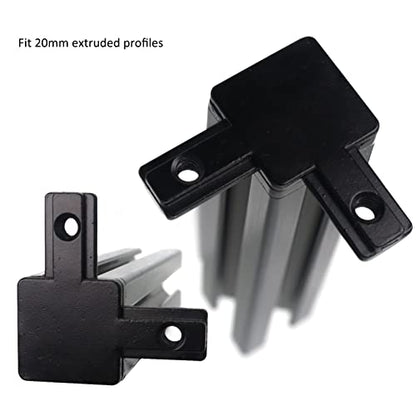 8Pcs 2020 Aluminum Extrusion Hardware Accessories Corner Brackets - style: 8Pcs Tri Bracket with Screw