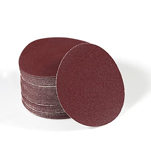 SPEEDWOX 50pcs Sanding Discs 4 Inches Sandpaper 240 Grit Hook and Loop Sanding Discs for Drill Grinder Rotary Tools No Hole - size: 240 Grit
