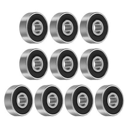 uxcell 10pcs 627-2RS Bearing 7x22x7mm, Chrome Steel, Precision ABEC3 - size: 627-2RS