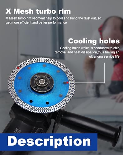 3 PCS 4.5 inch Super Thin Diamond Cuttiing Tile Blade Porcelain Balde for Cutting Granite Marble Tile Ceramic (4.5"-3pcs) - size: 4.5"-3pcs
