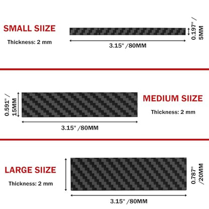 3pc Carbon Fiber Sanding Sticks, 5/15/20mm for Scale Models