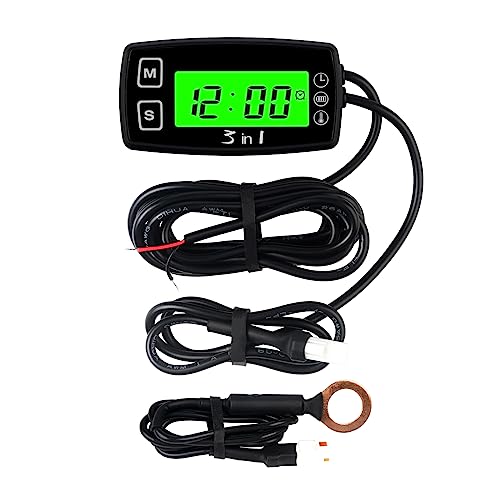 Runleader Digital Engine Temperature Gauge Volt Meter RL-TM005
