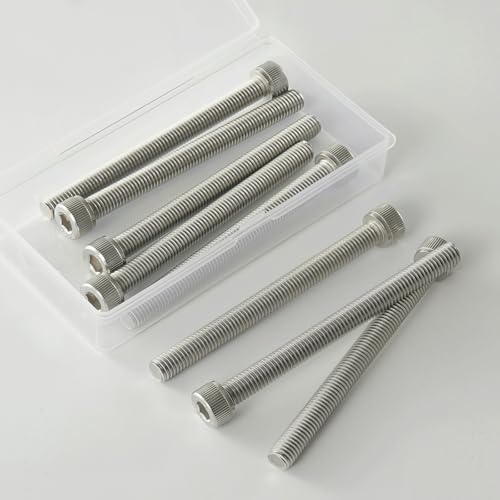 M8x1.25 x 80mm Socket Head Cap Screws Metric, 304 Stainless Steel (A2-70), Allen Socket Drive, Bright Finish, Full Machine Thread, Quantity 10 - size: M8 x 80mm(10PCS)