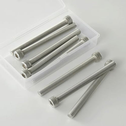 M8x1.25 x 80mm Socket Head Cap Screws Metric, 304 Stainless Steel (A2-70), Allen Socket Drive, Bright Finish, Full Machine Thread, Quantity 10 - size: M8 x 80mm(10PCS)