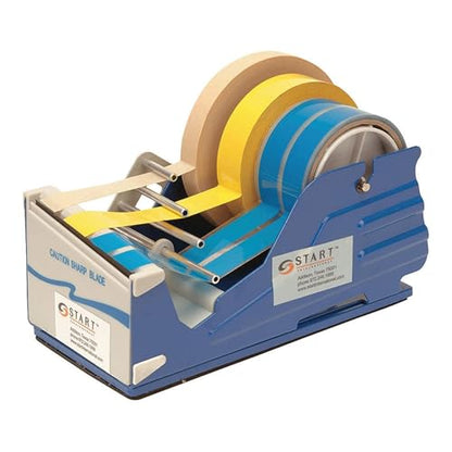 SL7346 - Multi Roll Tape Dispenser - Heavy Duty Dual Tape Dispenser for Office - Desktop Tape Dispenser with Steel Frame - Manual Cutter 4 Roll