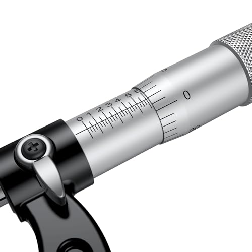 HDLNKAK Outside Micrometer 0-1"/0.0001", with Zero Wrench and Case (Black) - color: Black