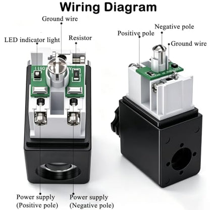 1/4inch NPT DC 12V 2 Way Normally Closed Electric Solenoid Air Valve - size: 1/4" Port, style: DC12V