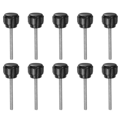 uxcell 8pcs Knurled Clamping Knobs M3 x 30mm Metric Male Thread 14mm Head - size: M3 x 30mm x 14mm