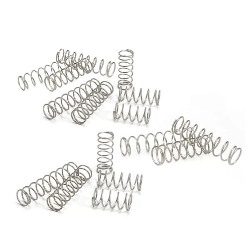 150pcs Compression Spring, 304 Stainless Steel Small Spring (0.3 * 4 * 10mm), 4mm OD, 10mm Length, 0.3mm Wire Diameter - size: 0.3*4*10mm