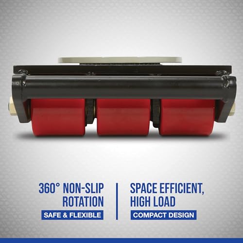 Strongway Machinery Mover, 39,600-Lb. Capacity, 12 Rollers - size: 39600 LB