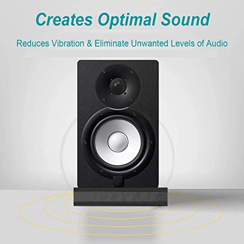 for 5''- 8'' Studio Monitor Speaker Noise Isolation Pads 3-Layer Acoustic Stand Riser Foam Subwoofer Isolation Pad Audio Vibration Platform Stabilizer - size: Medium - for 5-8 inches