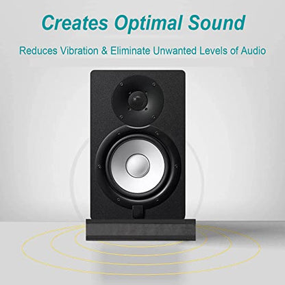 for 5''- 8'' Studio Monitor Speaker Noise Isolation Pads 3-Layer Acoustic Stand Riser Foam Subwoofer Isolation Pad Audio Vibration Platform Stabilizer - size: Medium - for 5-8 inches