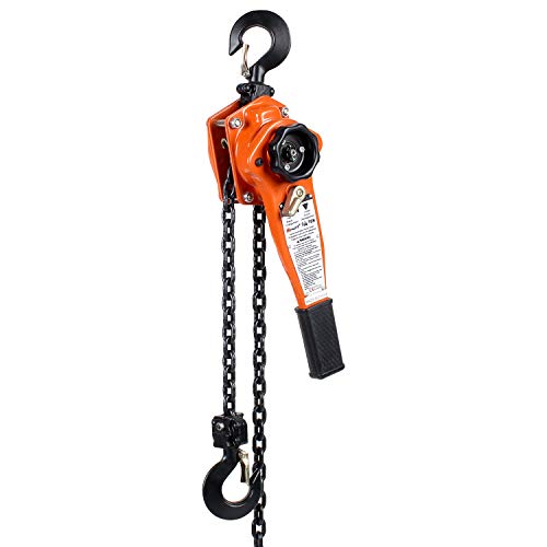Manual Lever Hoist, 1.5 Ton/3300 lbs, 20 ft Lift, TUV GS & CE - size: 3300lbs 20ft