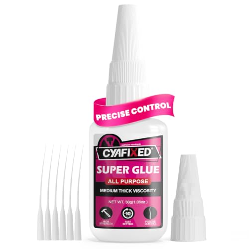 Super Glue Liquid, Food Safe Cyanoacrylate Glue for Aquarium, Plastic, Wood - size: 1 oz