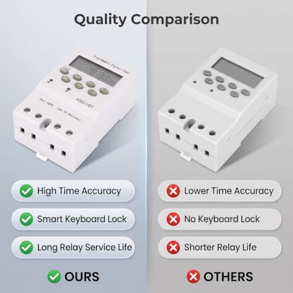 KG316T 220V Timer Switch, Keenso KG316T 220V Automatic Digital Timer Switch Microcomputer Time Control Switch Programmable Timer Switch
