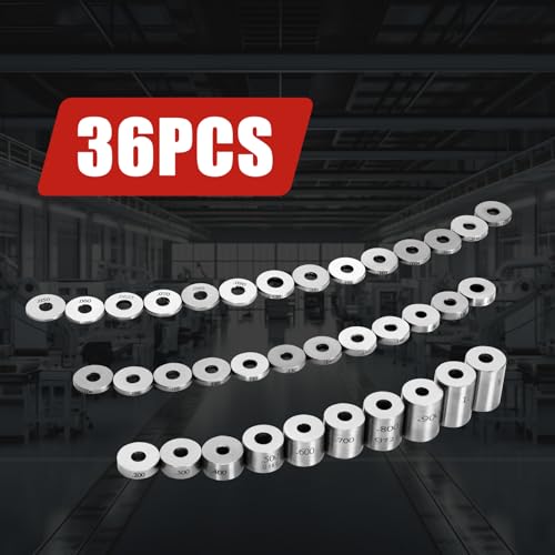 36 Piece Steel Spacer Blocks Set ，Round Gage Space Harden Block