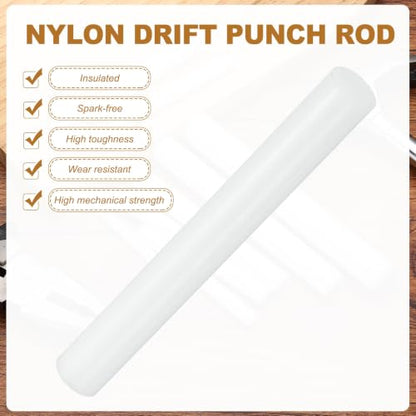 HARFINGTON 3pcs Nylon Drift Punch Rod 19/32" Dia Front Sight Drift Punch - size: 19/32"