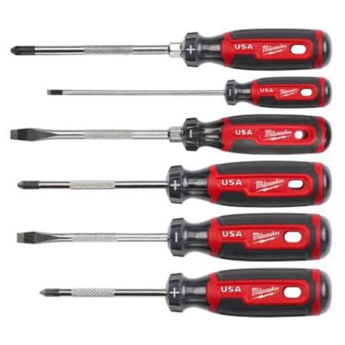Milwaukee Electric - Cushion Grip Screwdriver Set USA 6 Pack