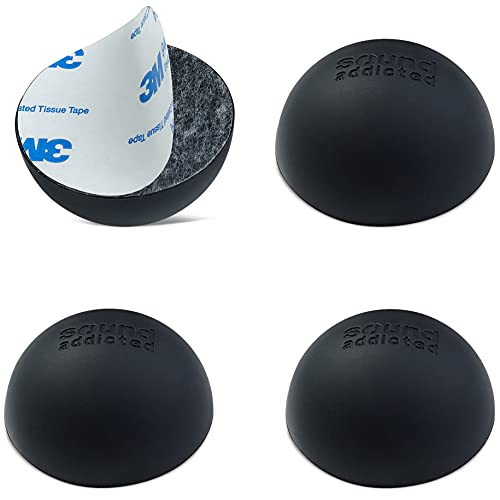 Sound Addicted Subble 1.8'' (4 Pack) Silicone Feet Isolation for Amplifiers, Decks or Any Other Audio Equipment, Non-Skid Hemisphere with Adhesive (Sustain up to 45lb) | Subble - size: 1.8'' - 4Pack for Audio Equipment