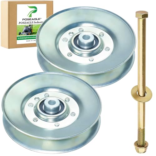 2 Pack 756-3045A Idler Pulley for Cub Cadet LT2042 2166 Lawn Mower - size: 2x756-3045