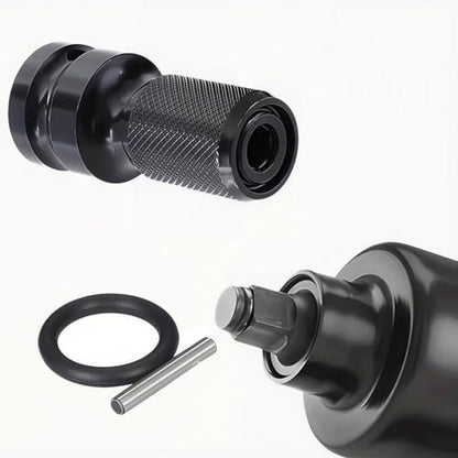 1/2-Inch Square Drive to 1/4-Inch Hex Adapter, Quick Release Socket Adapter Converter for Impact Drivers and Ratchet Wrenches