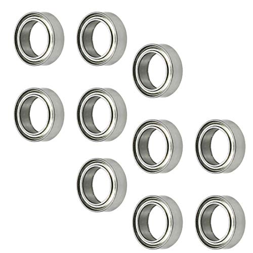 10pcs MR128ZZ Double Metal Shield Deep Groove Ball Bearings 8 x 12 x 3.5mm - size: 8 x 12 x 3.5 mm