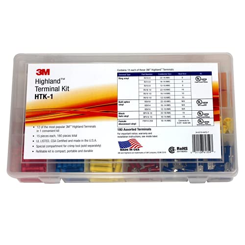 3M Highland Terminal Kit, HTK-1, 1 Kit of 180 Pieces - style: Standard terminal kit