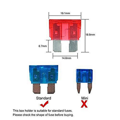 10 Way DC 12~32V Blade Fuse Box Holder Fuse Block - size: 10 way