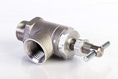Aluminum Pressure Relief Valve 3/4" Inlet & Outlet w/ 0-300 PSI Range 2053-02