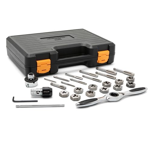 GEARWRENCH 27 Piece Metric Ratcheting Tap & Die Set | 82814 - style: 27 Piece MM