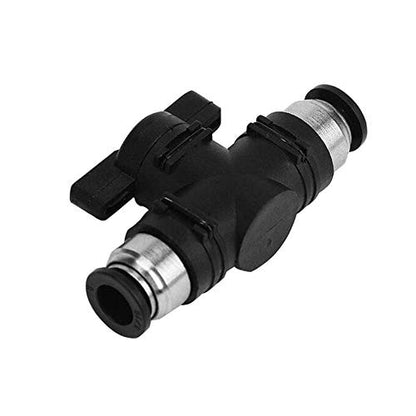 Beduan Pneumatic Ball Valve BUC, 3/8" x 3/8" OD Push to Connect Fitting Air Flow Control Valve Straight Quick Connect Union(2Pcs) - size: 3/8" x 3/8" Tube OD (2Pcs)