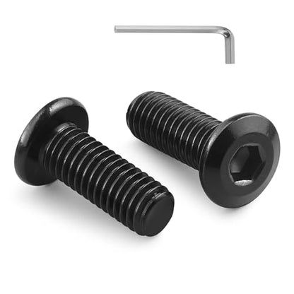 20Pcs 5/16-18 Bolt, 5/16-18 x 3/4" Flat Head Hex Socket Cap Screws, 304 Stainless Steel 18-8 Furniture Bolts, Black Zinc Finish, Full Thread (with Hex Spanner) - size: 5/16x3/4
