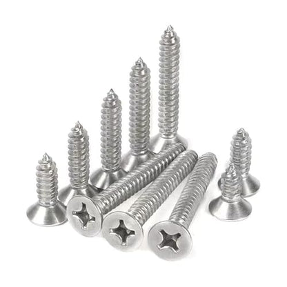 M3 x 45mm Flat Head Wood Self Tapping,Sheet Metal Screws,Phillips Drive Countersunk Wood Screws,304 Stainless Steel （A2-70,GB846,Plain Finish，50 Pcs - size: M3 x 45mm（50 Pcs）