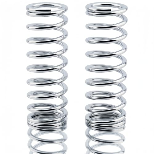 9731 Compression Spring ，Spring Steel Construction, Nickel-Plated Finish, 0.105 GA x 7/8 in. x 3 in. 2-Pack， 9731