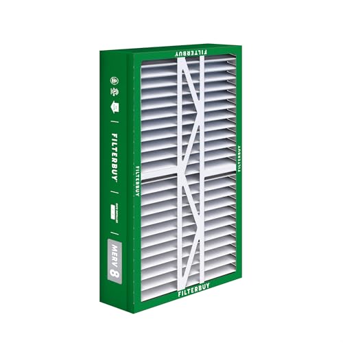 Filterbuy 17.5x27x5 Air Filter MERV 8 Dust & Allergy Defense (2-Pack) - size: 17.5x27x5