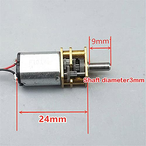 5PCS Mini N20 Gear Motor DC 3V-9V Slow Speed Full Metal Gearbox DIY Robot Car